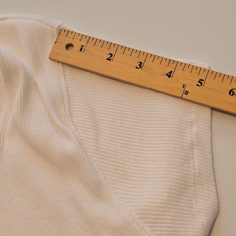 Lauren Ralph Lauren Top Womens Size XL White Short Sleeve Minimalist Neutral - Picture 6 of 8